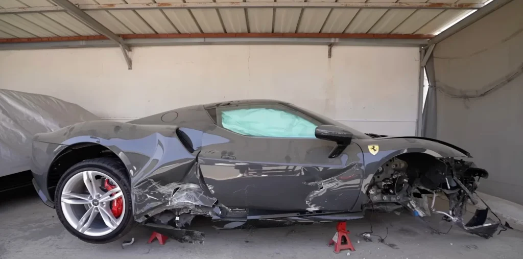 Mat Armstrong is apparently rebuilding multiple cars at the same time, including a Ferrari 296 GTB