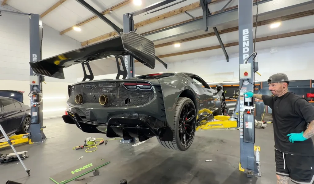 Mat Armstrong is apparently rebuilding multiple cars at the same time, including a Ferrari 296 GTB