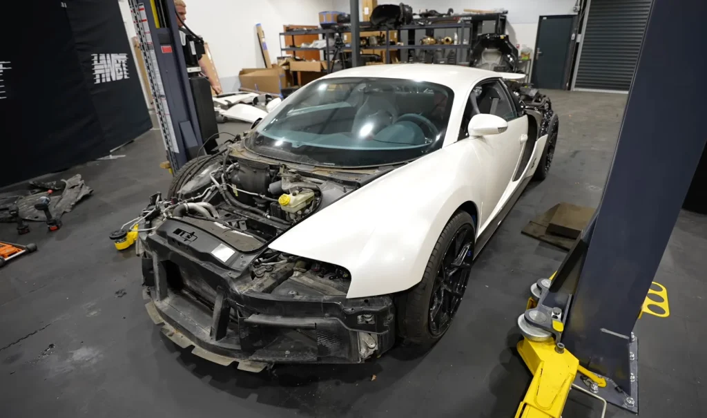Mat Armstrong recently bought a damaged Bugatti Veyron which certainly wont make Bugatti love him more