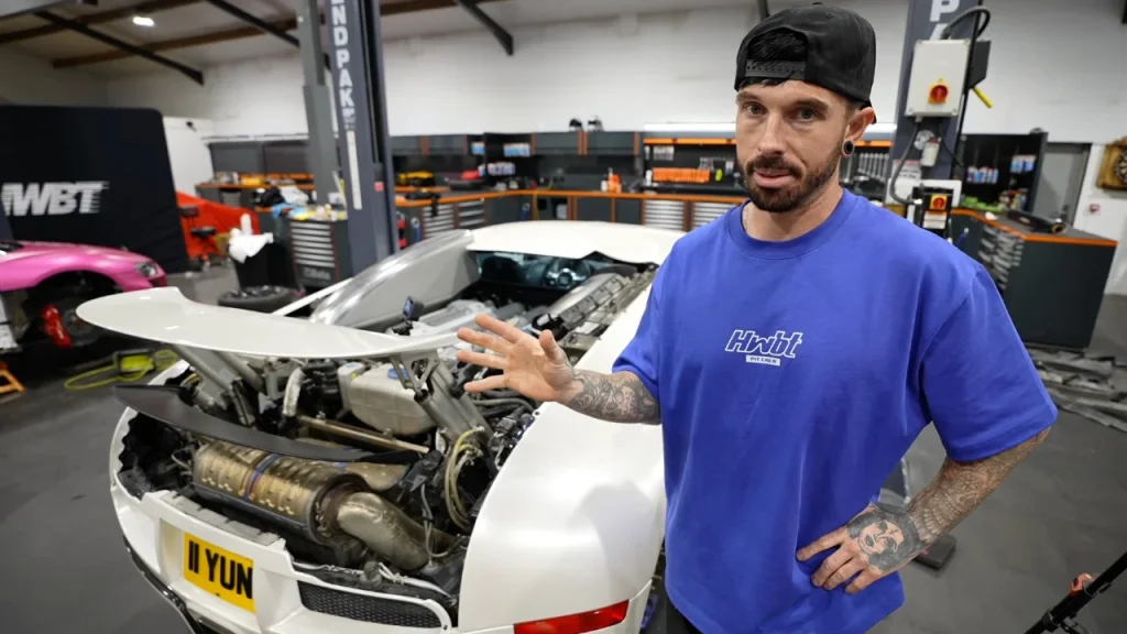Mat Armstrong recently bought a damaged Bugatti Veyron, which certainly won't make Bugatti love him more