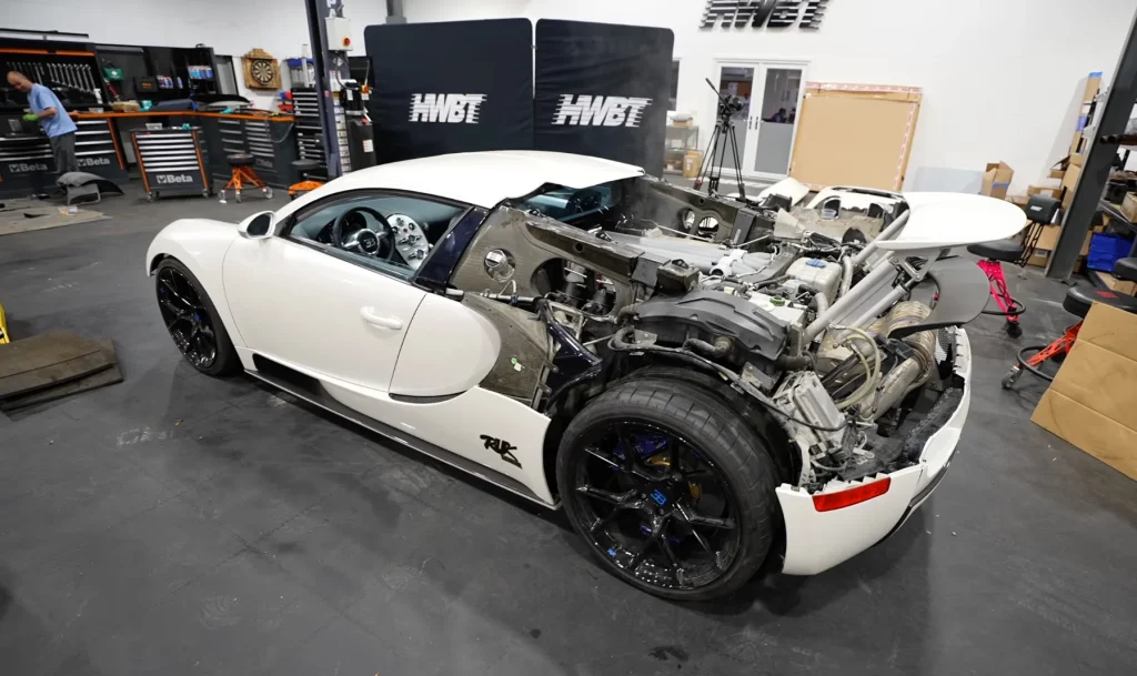 Mat Armstrong recently bought a damaged Bugatti Veyron, which certainly won't make Bugatti love him more