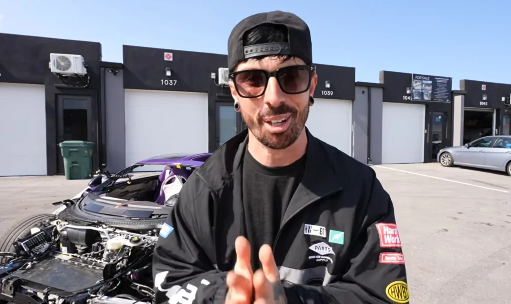 Mat Armstrong was finally able to drive his wrecked Bugatti Chiron for the first time since he bought it