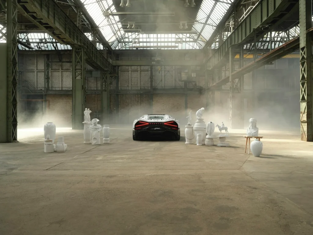 Mate Rimac just showcased a new Bugatti Mistral made entirely out of porcelain