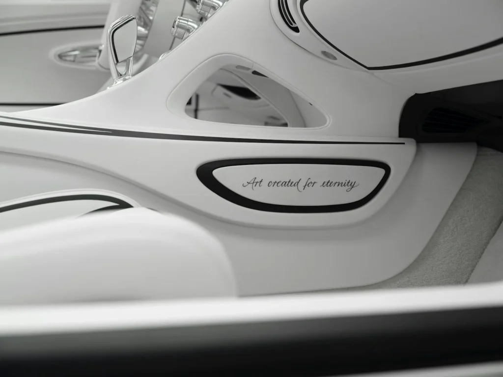 Mate Rimac just showcased a new Bugatti Mistral made entirely out of porcelain