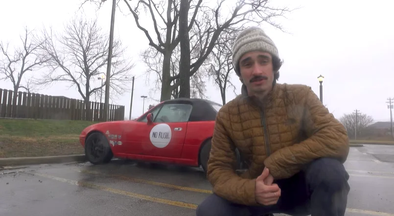 A California car YouTuber ditched van life to live in a Mazda Miata, one of the smallest cars on the market, and the brutal reality will surprise you