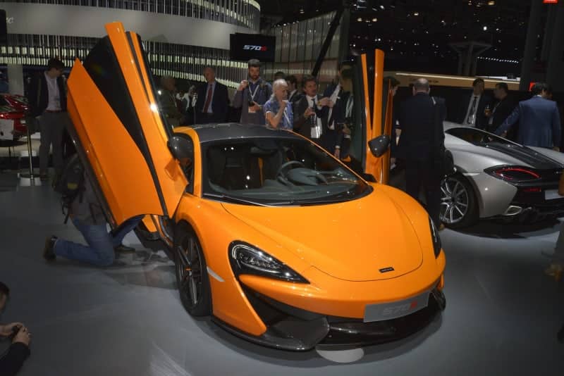 McLaren 570S on display at auto show