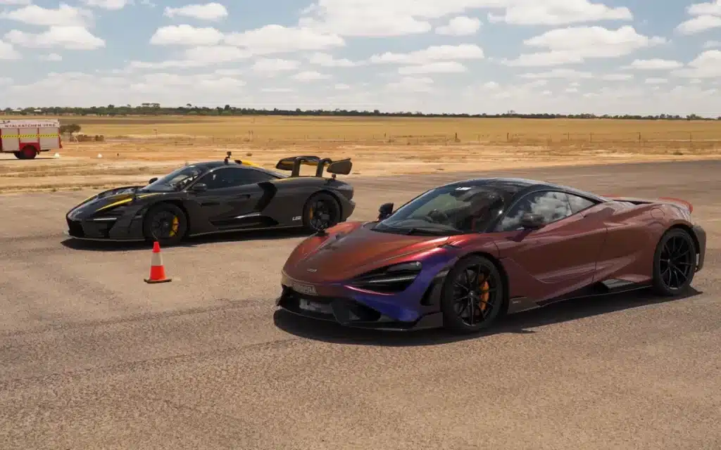 McLaren Drag Race Senna vs 765LT