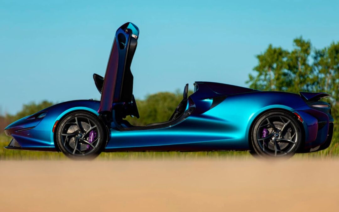 This supercar has no roof or windshield and is expected to fetch almost $3m at auction 