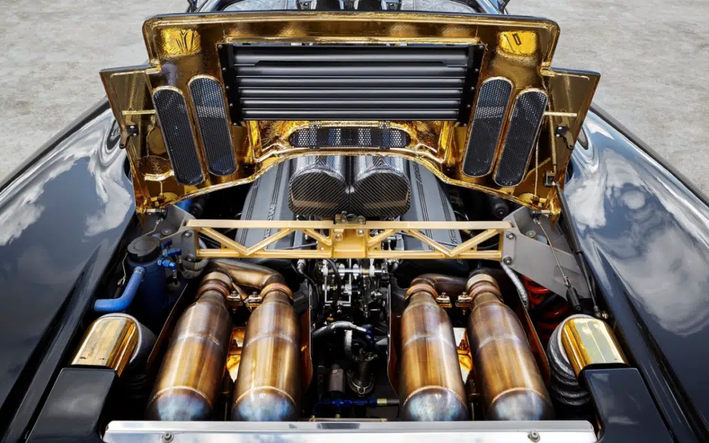 McLaren F1 supercar engine bay view