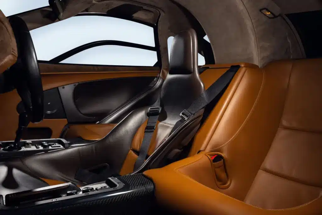 McLaren F1 supercar interior