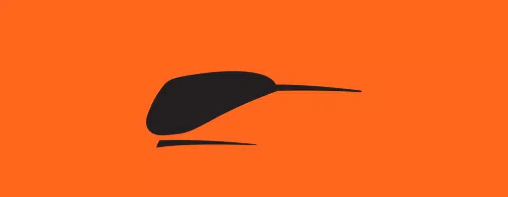 The famous Kiwi of Bruce McLaren is the origin of McLaren's logo