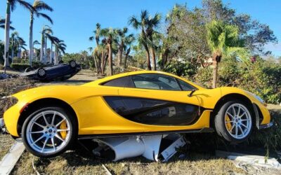 $1.3m McLaren P1 found washed up on toilet seat after Hurricane Ian
