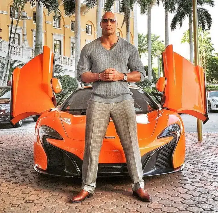 Dwayne 'The Rock' Johnson's father with his Mclaren P1