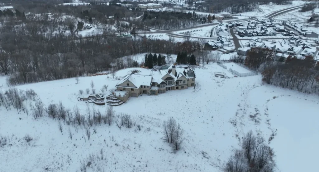 Man explores 17,000-square-foot mega mansion that was once worth $12M but now lies mysteriously abandoned and frozen in time