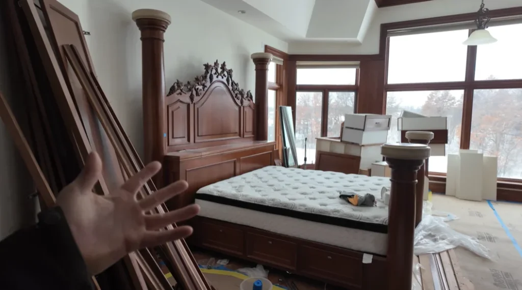 Man explores 17,000-square-foot mega mansion that was once worth $12M but now lies mysteriously abandoned and frozen in time