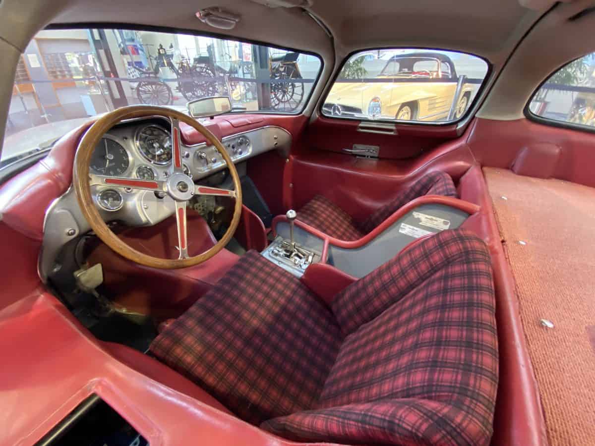 The interior of the Silver Arrow.
