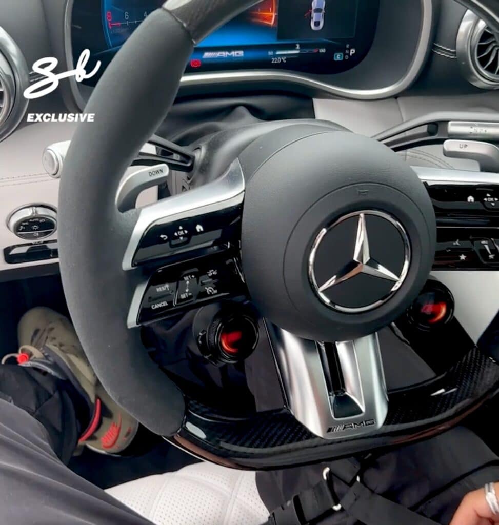 Mercedes AMG GT63 interior steering wheel