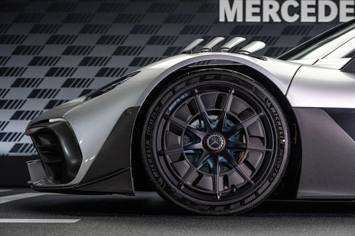 The wheels of the Mercedes-AMG One