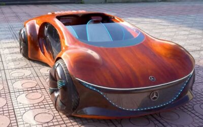 This Mercedes Vision AVTR built from wood has real bionic flaps