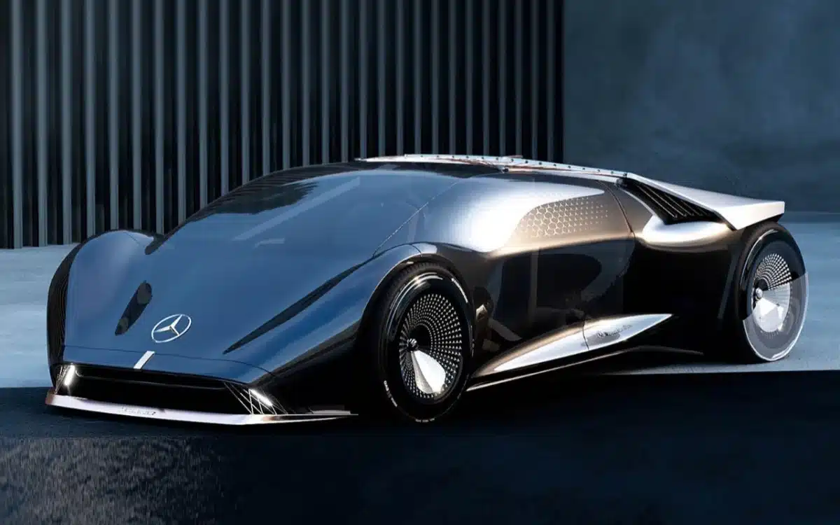 This futuristic Mercedes-Benz concept car is inspired by a musical instrument
