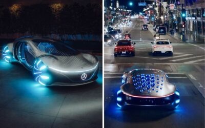 Mercedes-Benz Vision AVTR shocks road-goers as it takes to the streets in LA