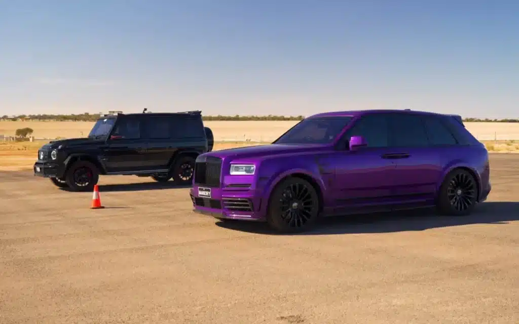 Mercedes G63 vs Rolls-Royce Cullinan Drag Race