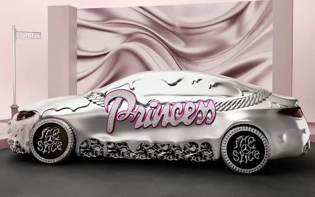The 'Princess of Rap' just gave her Mercedes CLA the ultimate makeover