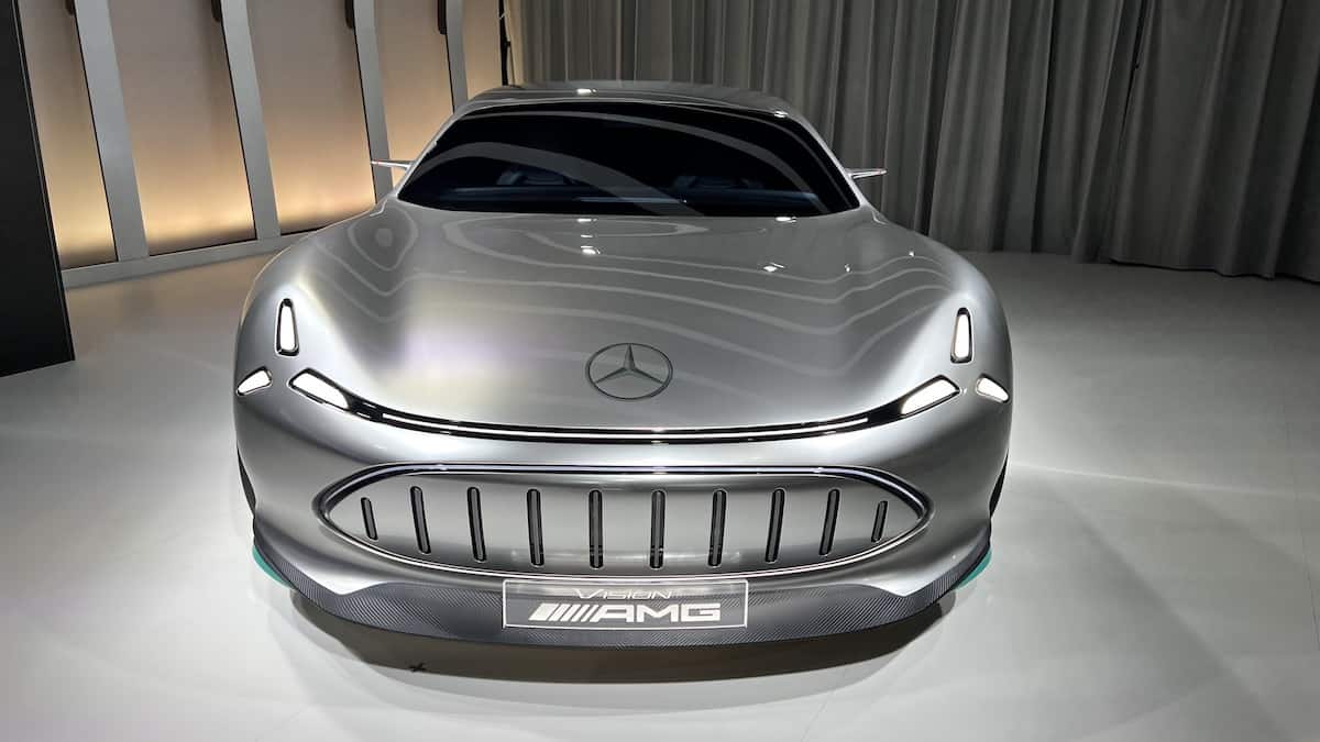 Mercedes Vision AMG concept show car on display