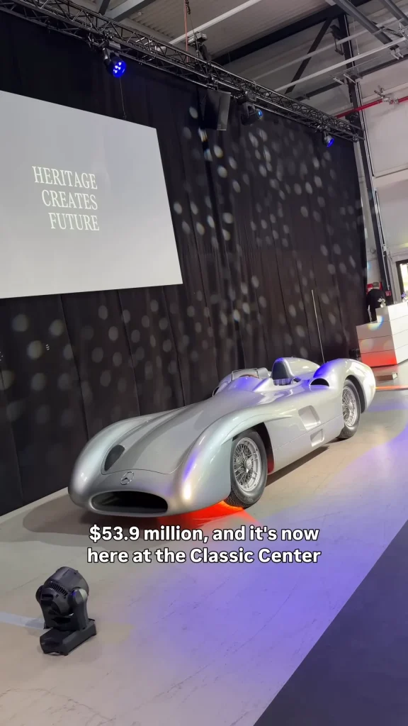 Man spots one of the most expensive and legendary cars in automotive history hiding quietly at the end of a Mercedes tour