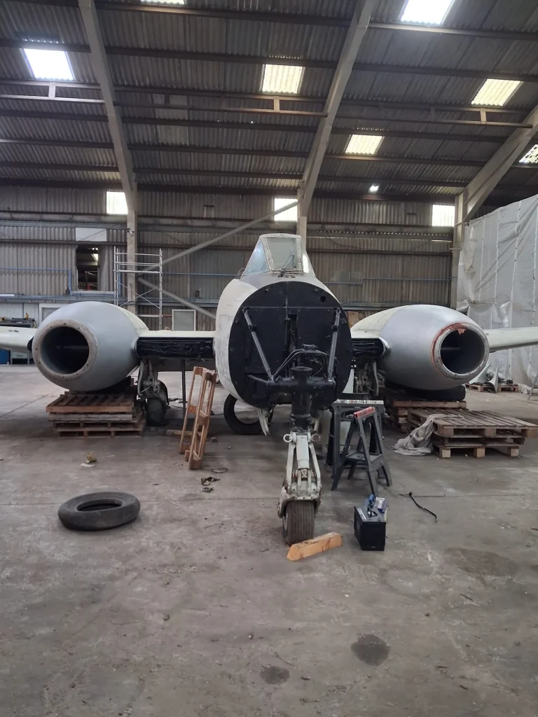 Early jet planes that are some of the most historic in aviation history spotted rotting on an English farm