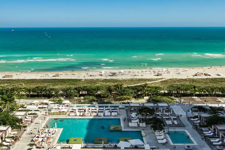 The view over Miami's shoreline