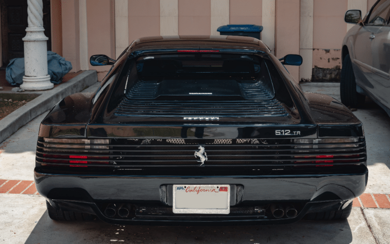 Michael Jordan Ferrari 512 TR rear view
