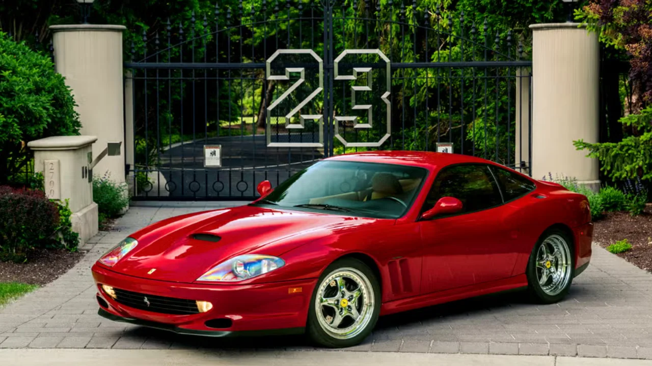 Michael Jordan’s custom Ferrari 550 Maranello sells for jaw-dropping amount at auction after being lost for 24 years