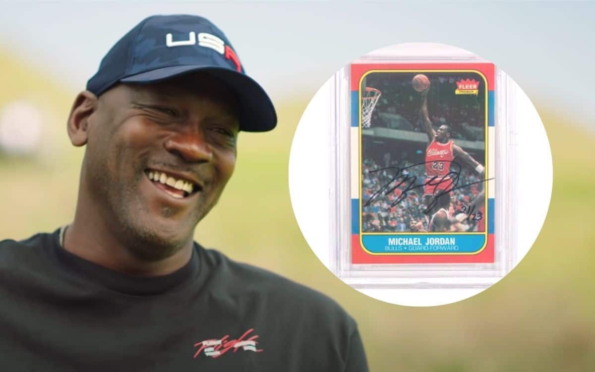 Michael Jordan basketball card is pictured.