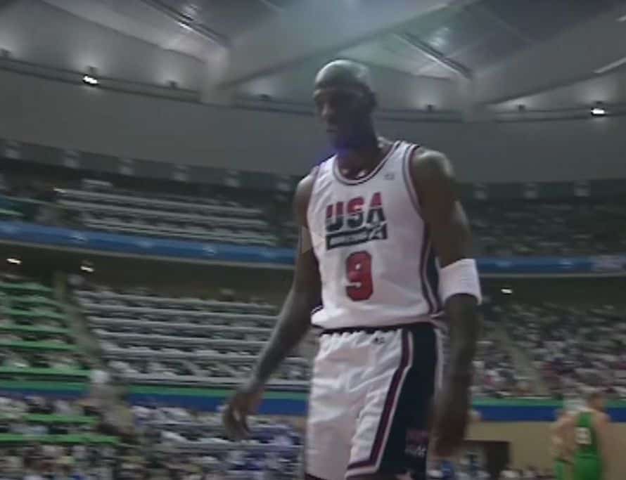 Michael Jordan's game-worn jersey - MJ during the game