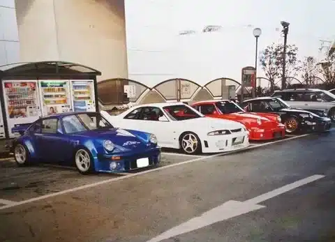 Japan's Mid Night Club often featured legendary Japanese and European cars.