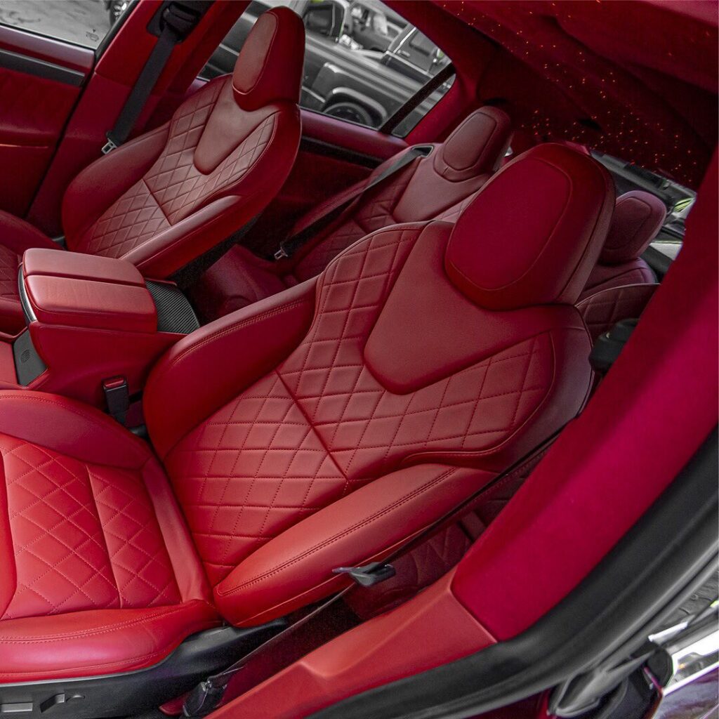 Migos Quavo Tesla Model X interior