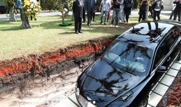 Millionaire announced he'd be burying his $416K Bentley Continental Flying Spur when he dies but after backlash he revealed his ingenious real reason