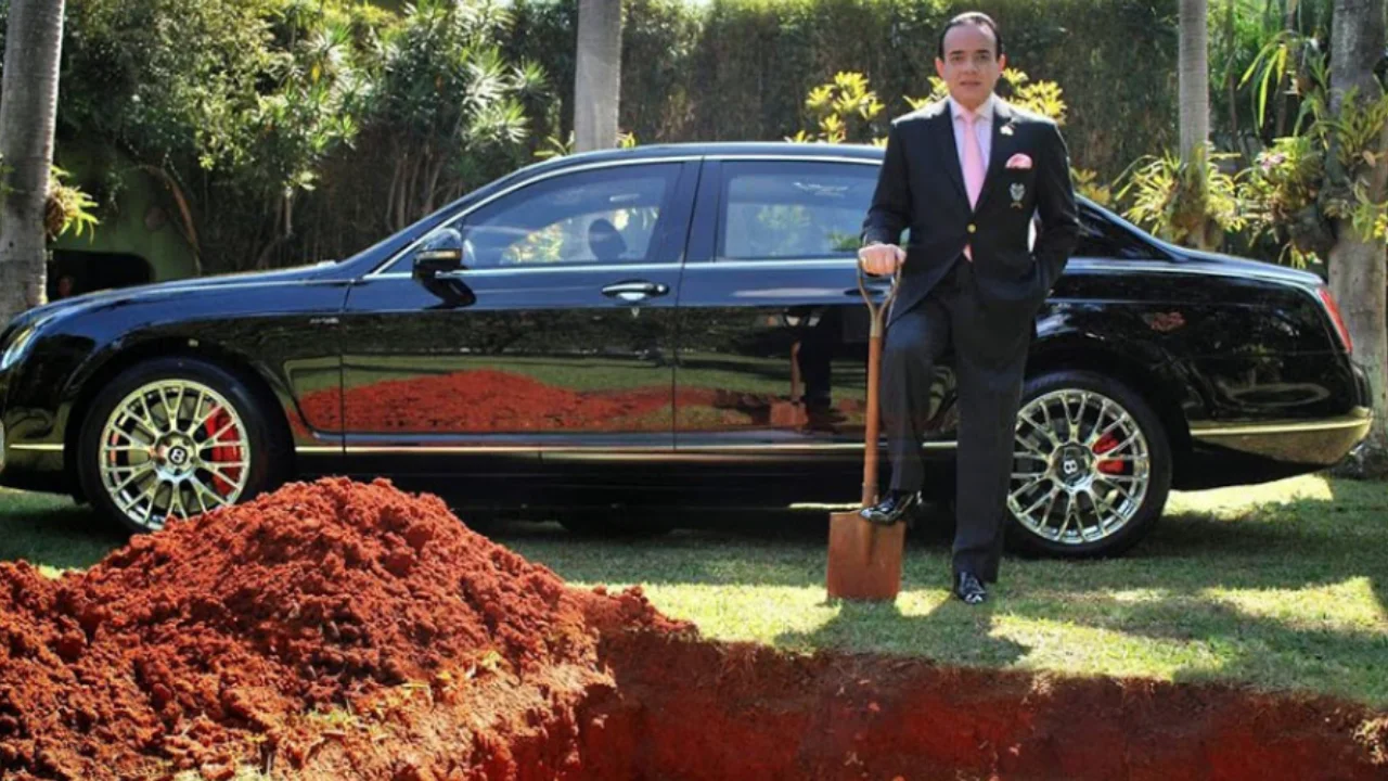 Millionaire announced he'd be burying his $416K Bentley Continental Flying Spur when he dies but after backlash he revealed his ingenious real reason