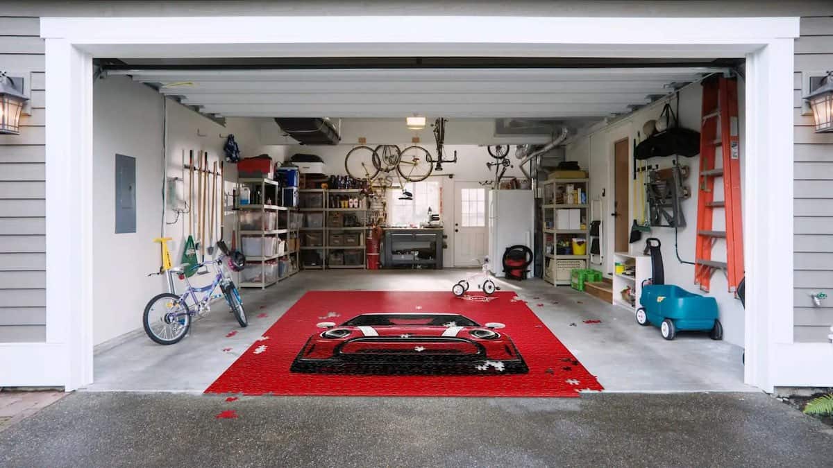 Mini Cooper life-sized puzzle created by advertising agency Pereira O'Dell