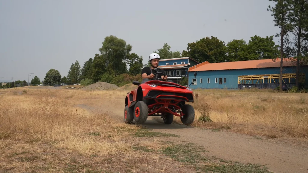 Idaho man installs massive V-Twin engine into mini toy Lamborghini to create the ultimate drift machine