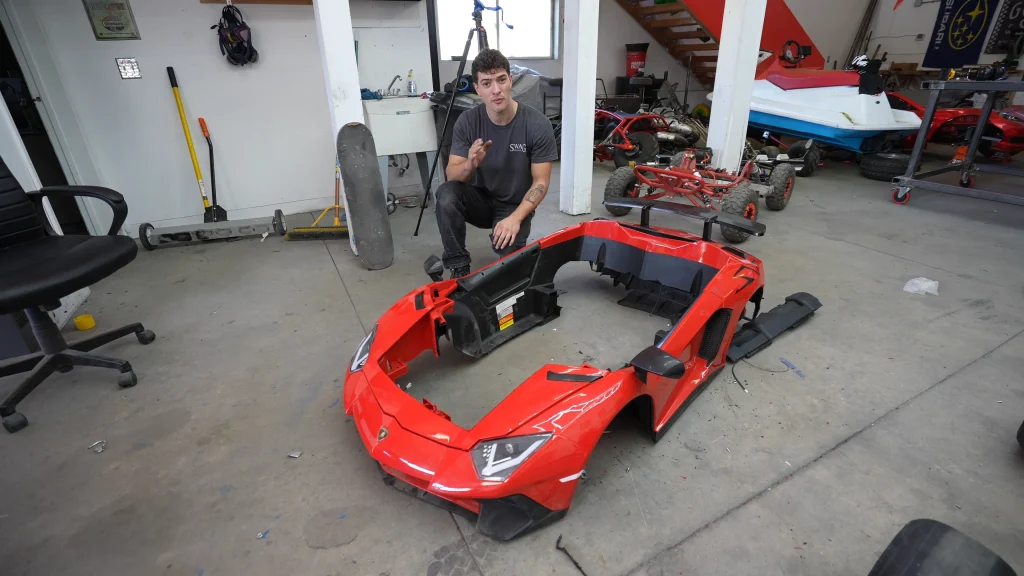Idaho man installs massive V-Twin engine into mini toy Lamborghini to create the ultimate drift machine