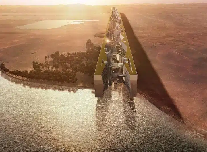 Saudi Arabia is building a futuristic ski resort in the middle of the  desert