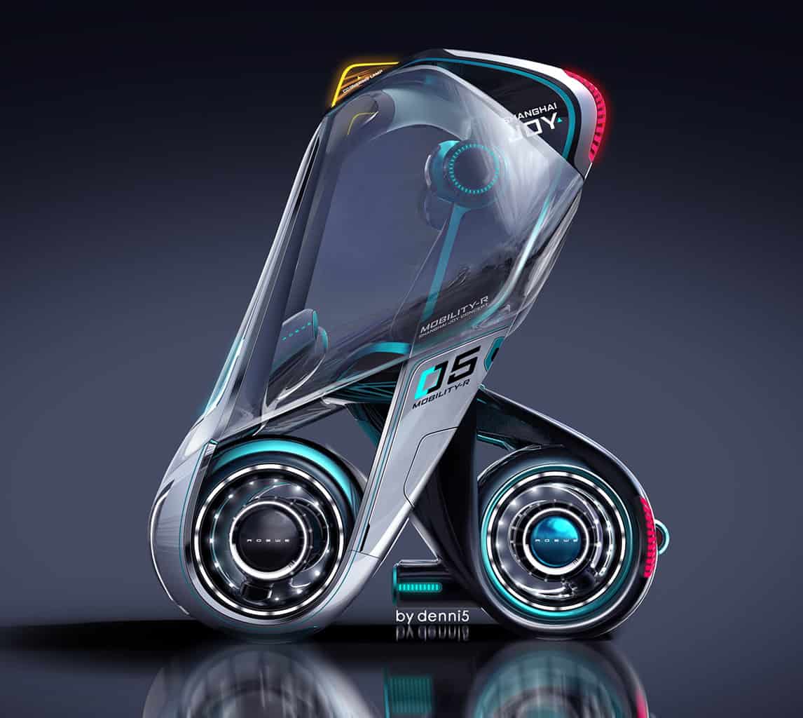 The Mobility-R3 concept bike in regular mode