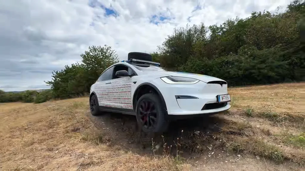 Man pushes his Tesla Model X to the extreme in off-roading challenge with surprising results