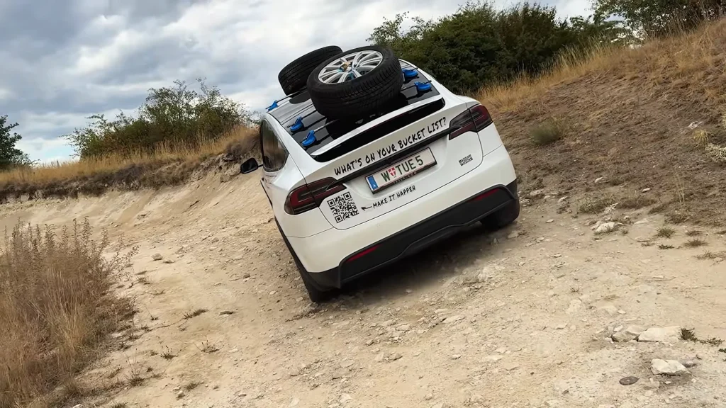 Man pushes his Tesla Model X to the extreme in off-roading challenge with surprising results