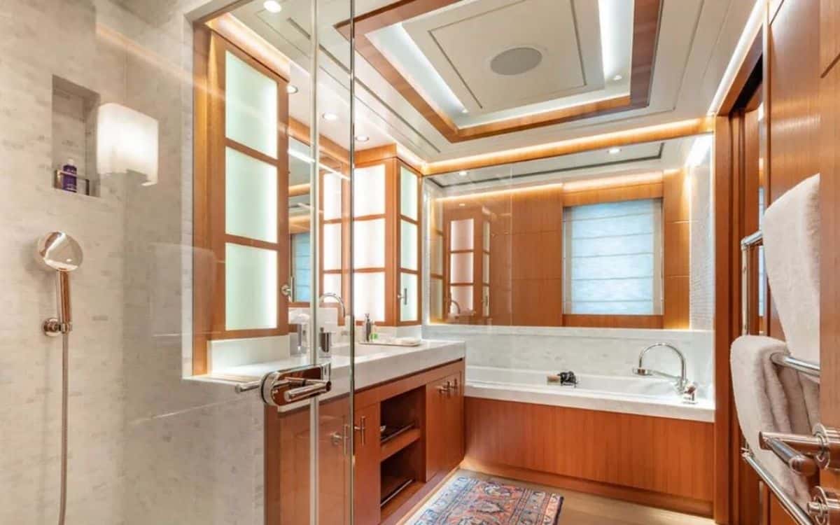 A bathroom on the Man of Steel, which will be at the Monaco Grand Prix.