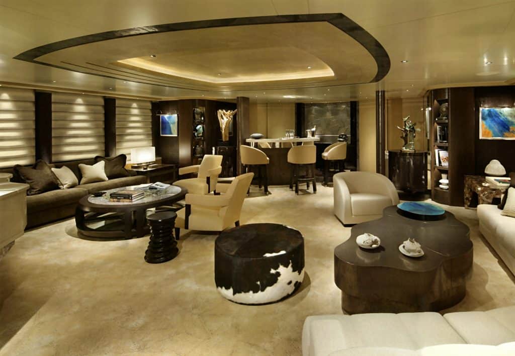 A lounge area on the Kibo, now known as the Grace.