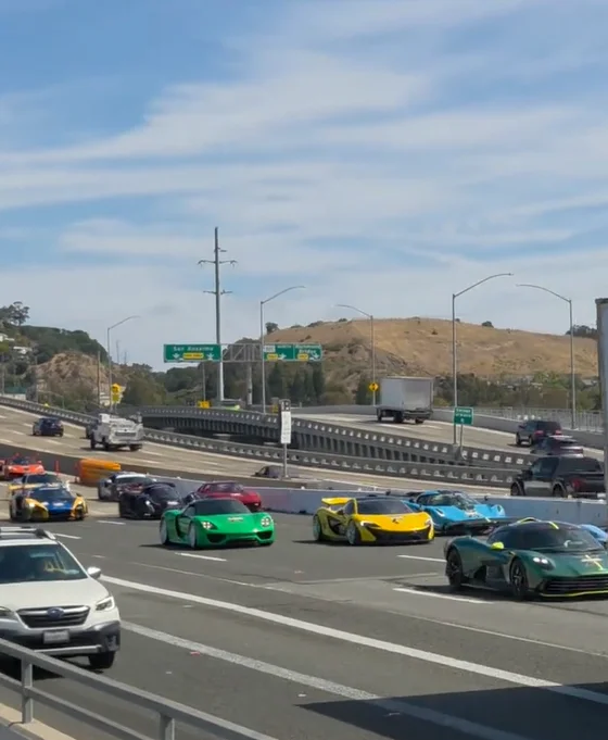 California highway transformed by $20M of hypercars descending upon Monterey Car Week and it's a jaw-dropping sight