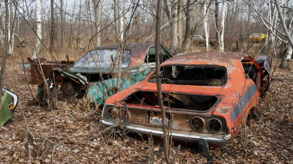 Man explores Michigan forest and finds enough abandoned Mopars to make any muscle car lovers cry